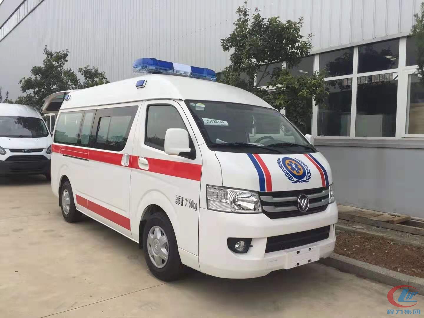 易倍·(中国)体育EMC褔田救护车福田G9高顶救护车侧面图